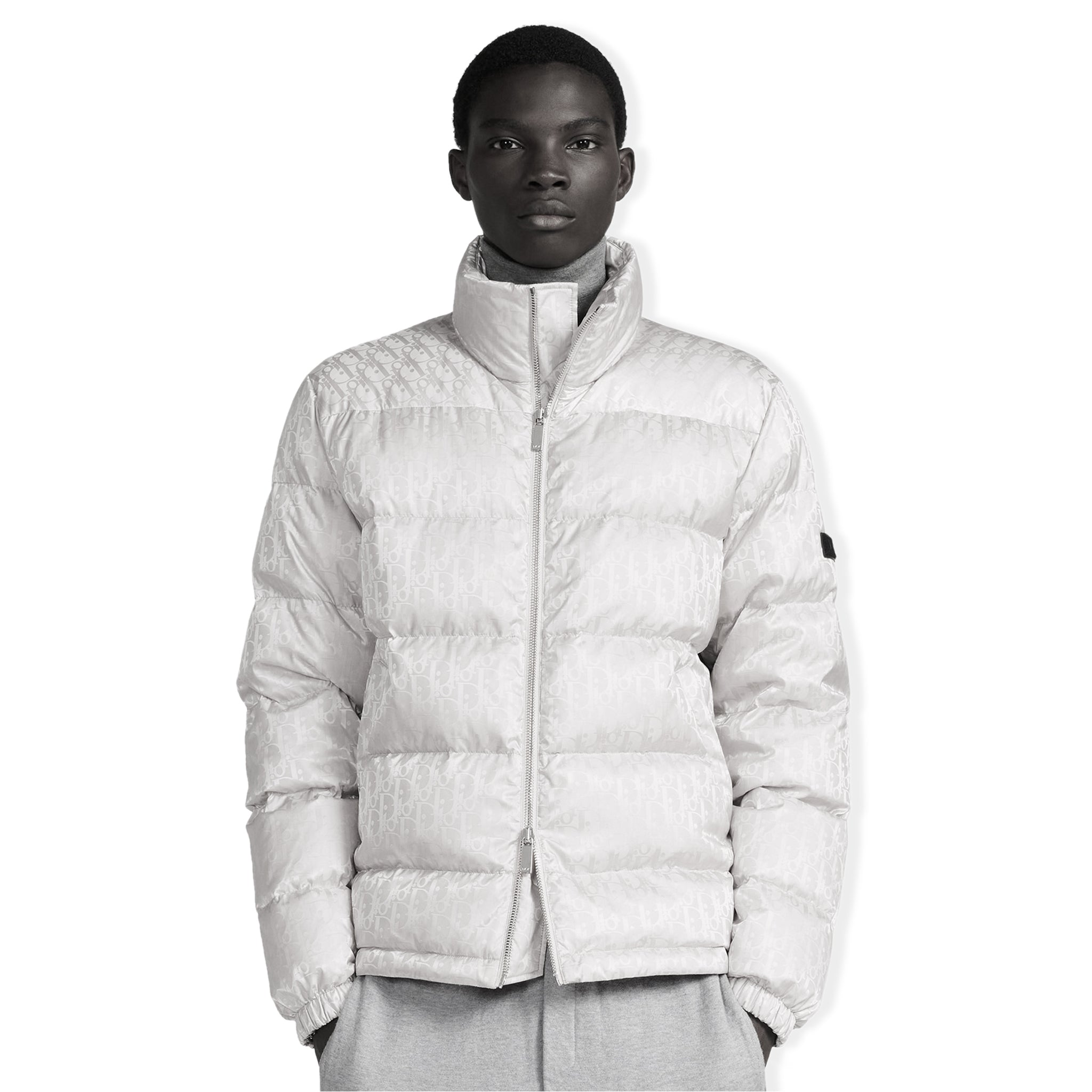 Image of Dior Oblique Blouson Pearl Jacket